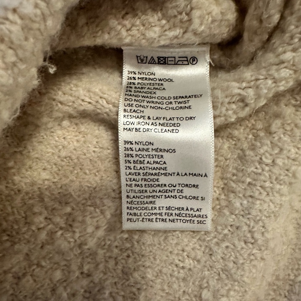 Anthropologie cream sweater size M - Picture 7 of 8